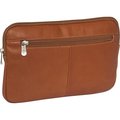 Piel Leather Piel Leather 2931 Mini Zip Laptop & 10" Tablet Sleeve - Saddle 2931